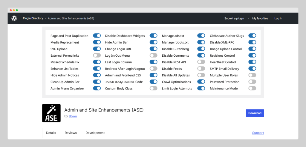 Admin and Site Enhancements, WordPress Site Enhancement, Brainywp