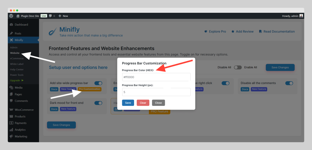 Reading Progress Bar WordPress, Brainywp