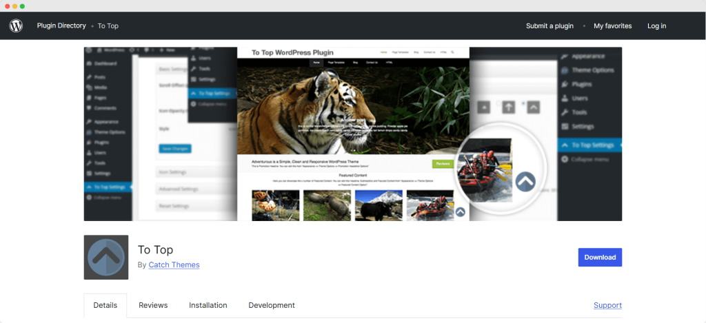 To Top, Scroll Top Plugin, Brainywp
