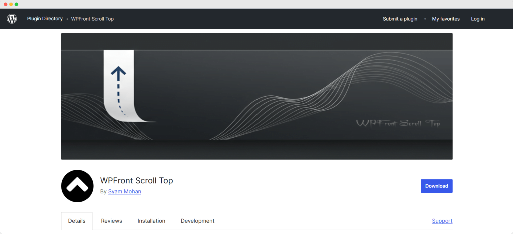 WPFront Scroll Top, Add a back-to-top Button in a WordPress, Brainywp