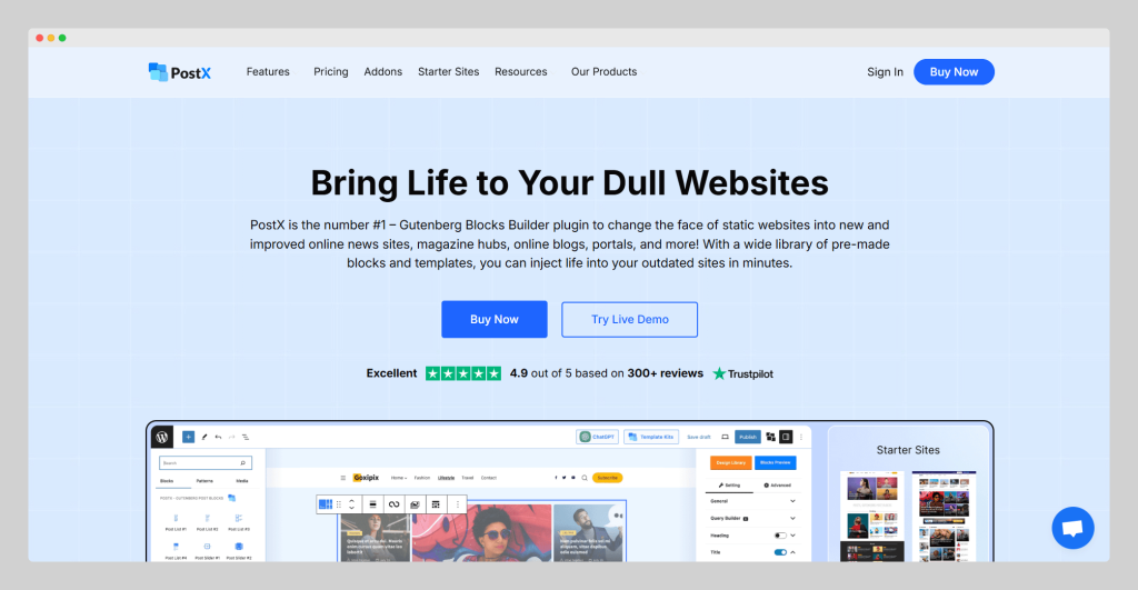 PostX, Reading Progress Bar WordPress Plugins, Brainywp