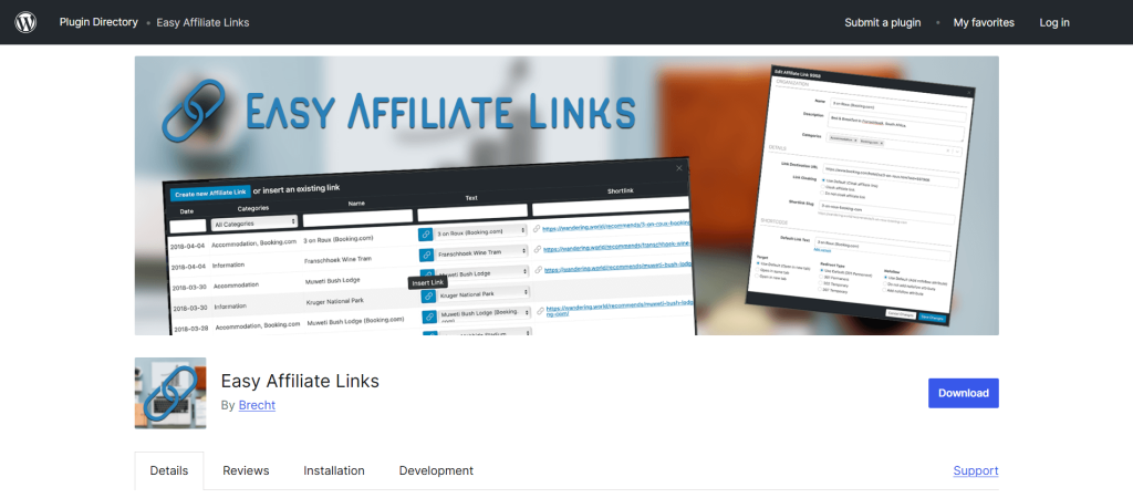 Easy Affiliate Links, Brainywp