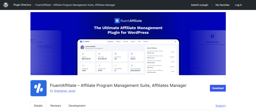 FluentAffiliate, Affiliate Program Management Suite, Brainywp