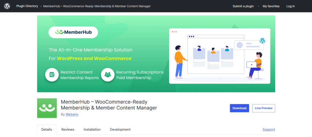 MemberHub Review, A Simple WordPress Membership Plugin, Brainywp