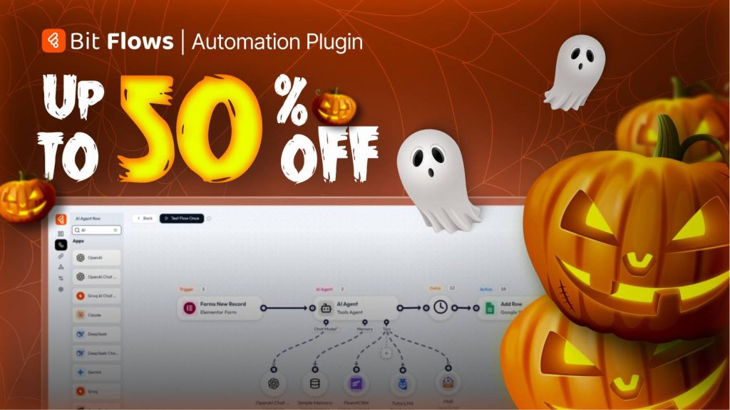 Bit Flows Up to 50% Off - Halloween Offer 2026, Brainywp