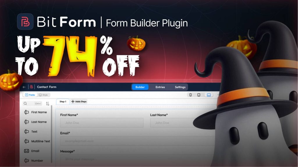 Bit Form Up to 74% Off - Halloween Offer 2026, Brainywp