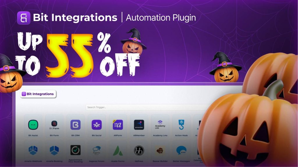 Bit Integrations Up to 55% Off - Halloween Offer 2026, Brainywp