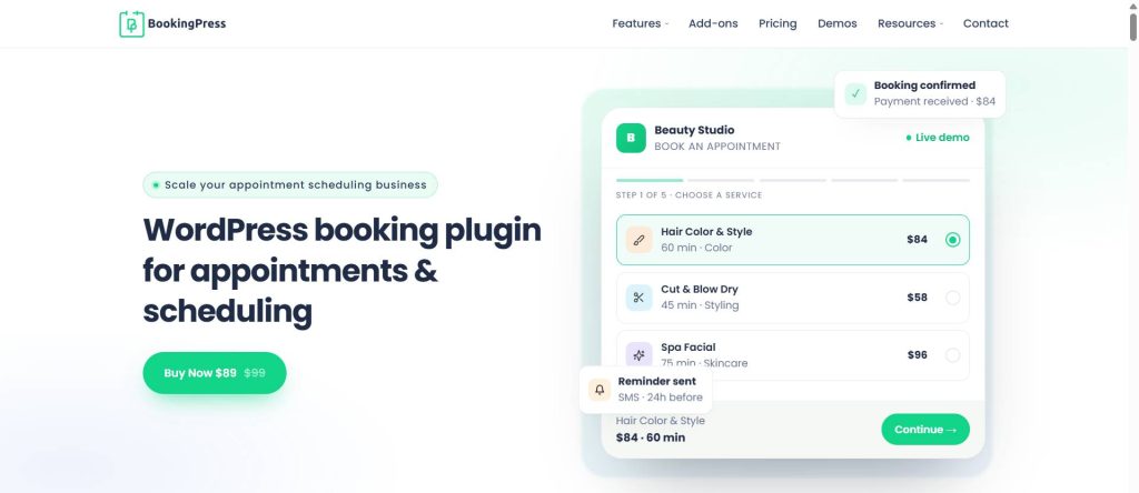 BookingPress, WordPress Car Rental Booking Plugins, Brainywp