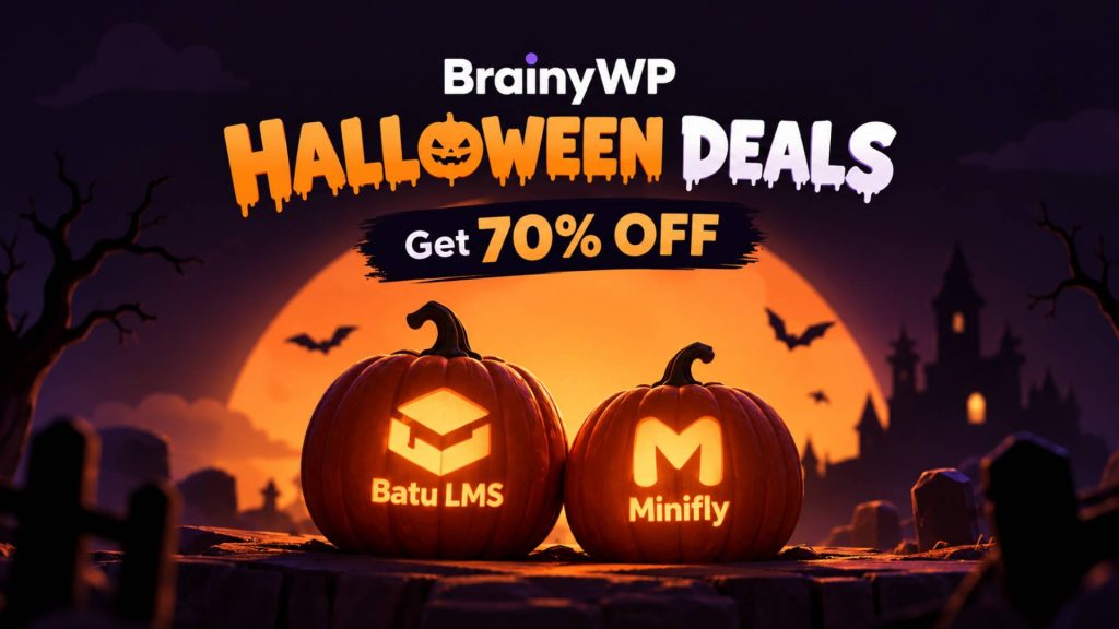 Brainywp Halloween Deals 2026 Live with Flat 70% OFF on WordPress Plugins